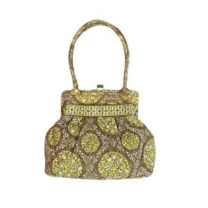 Vera Bradley Alice Sitting In A Tree Bag Blue Birds Green Brown Kiss Lock Purse